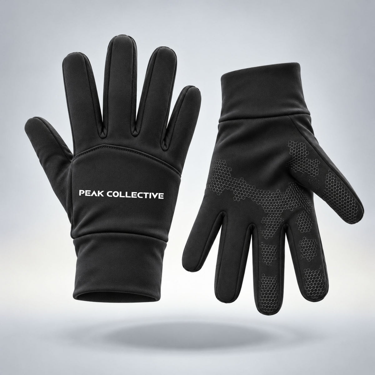 Black Peak Collective FrostGuard running glove, 3D product view