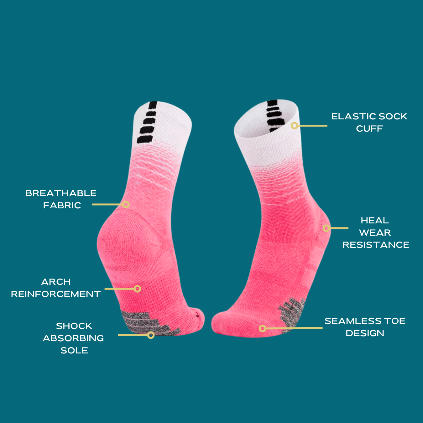 CoreStride Unisex Performance Socks