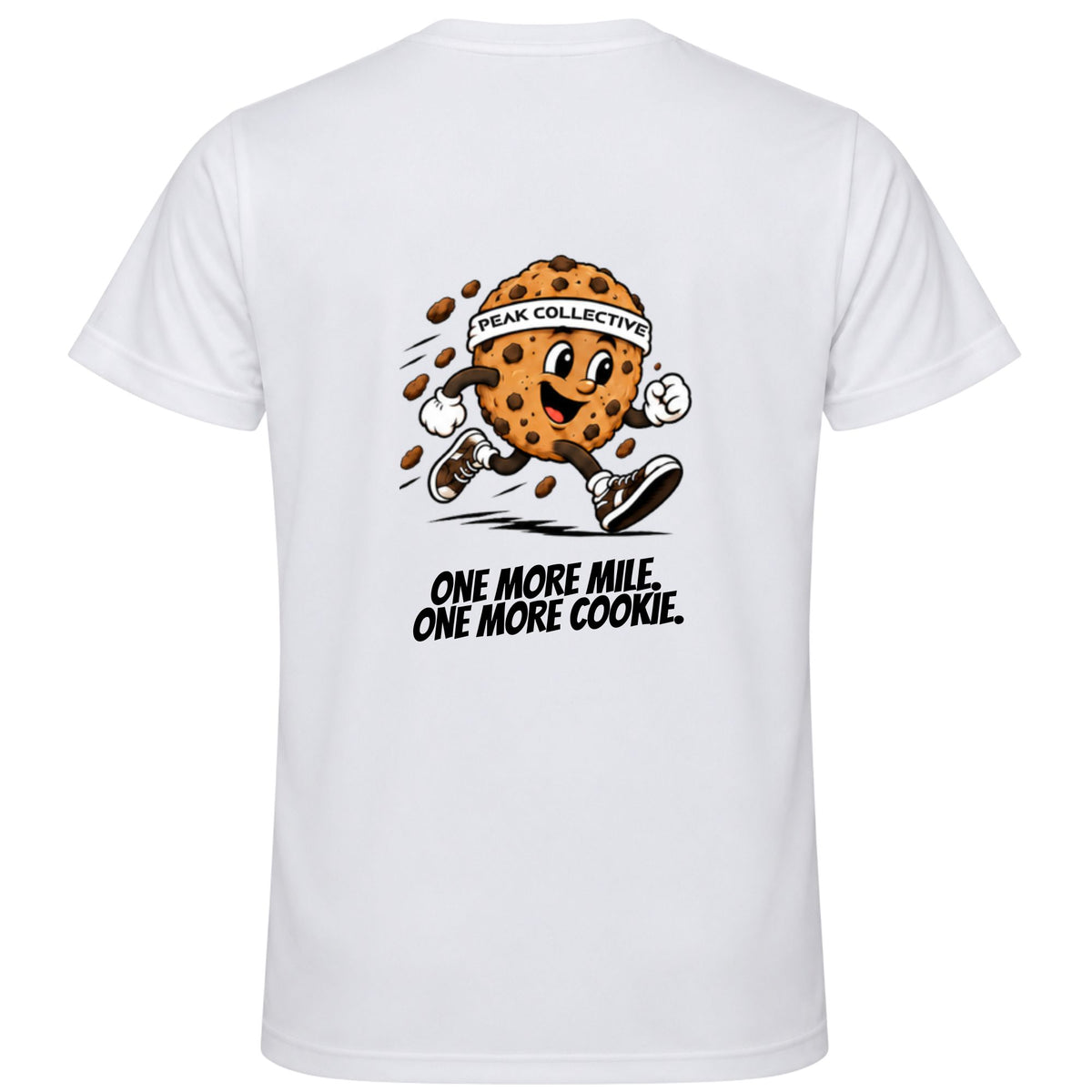 Peak Collective FuelCrew men's graphic running T-shirt with cookie design