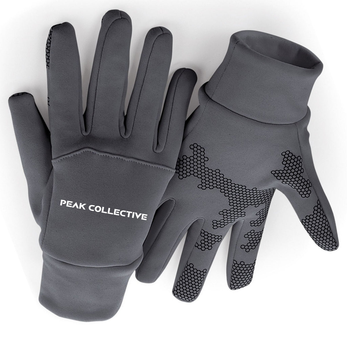 Grey Peak Collective FrostGuard unisex performance running gloves, 3D product view