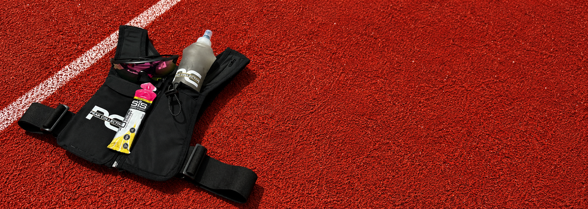 MagnaVest running essentials on a track